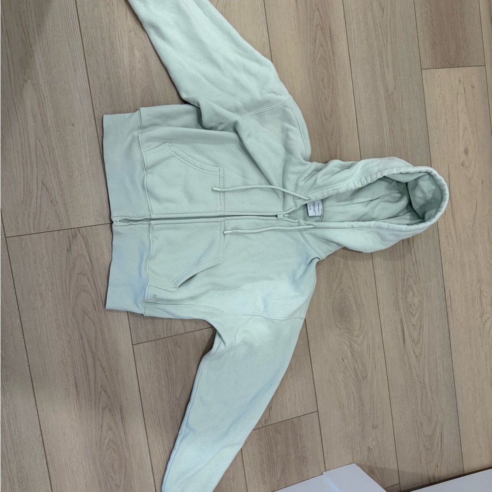 TNA Light Mint Green Hoodie Sweater